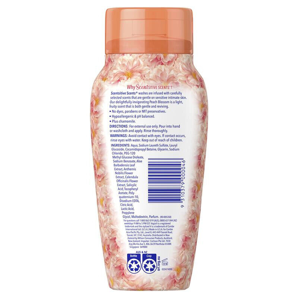 Vagisil Scentsitive Scents Daily Intimate Wash Peach Blossom 240ml