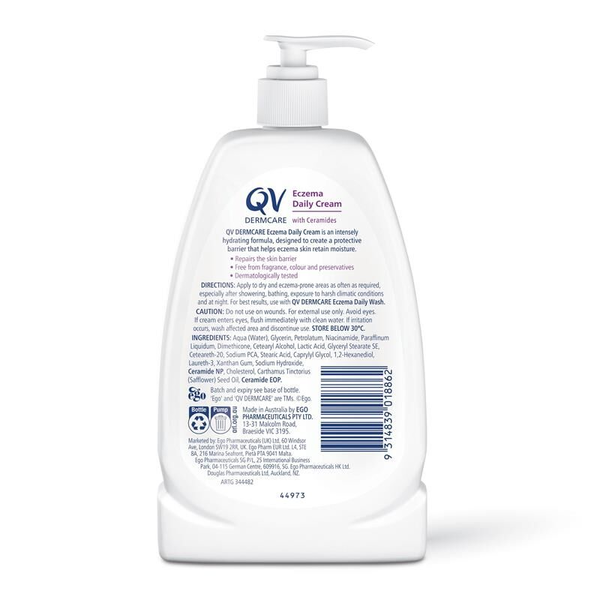Ego Qv Dermcare Eczema Daily Cream 350ml