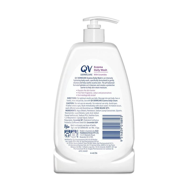 Ego Qv Dermcare Eczema Daily Wash 350ml