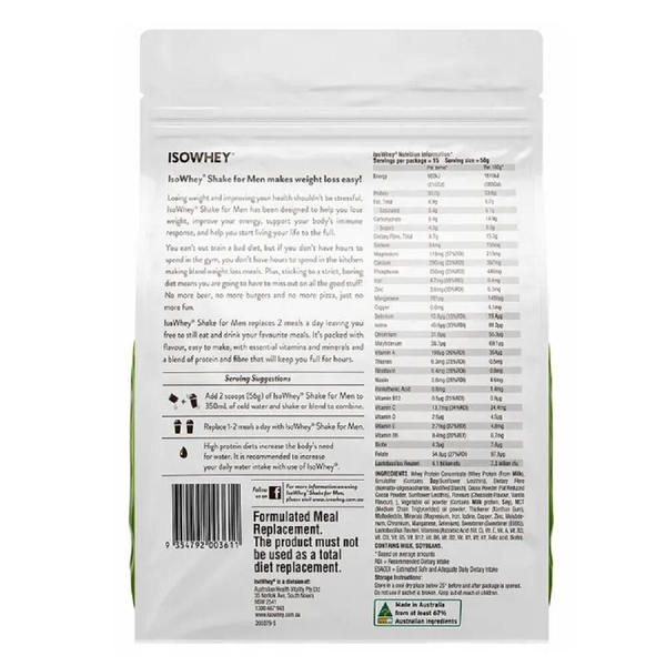 Isowhey Men's Shake 840g Chocolate
