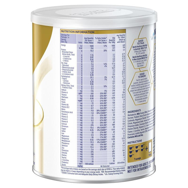 Sustagen Optimum 800g Vanilla Flavour