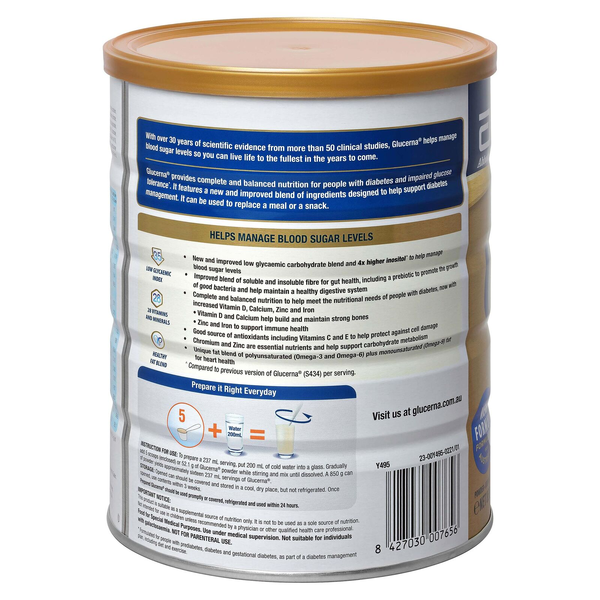 Glucerna Vanilla Powder 850g