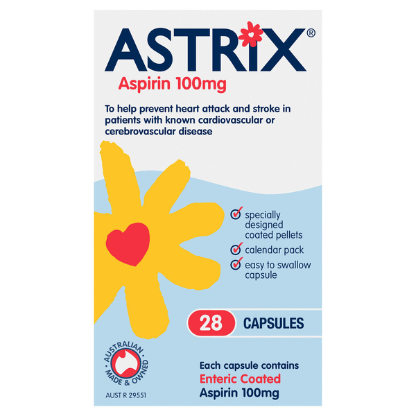 Astrix 100mg 28 Capsules