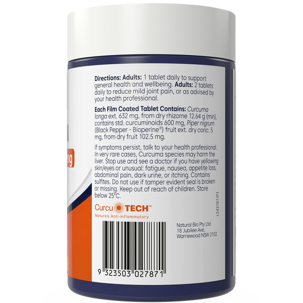 Bioglan Curcumin Turmeric 15,800mg 90 Tablets