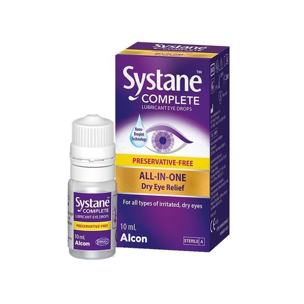 Systane Complete Lubricant Preservative Free Eye Drops 10ml