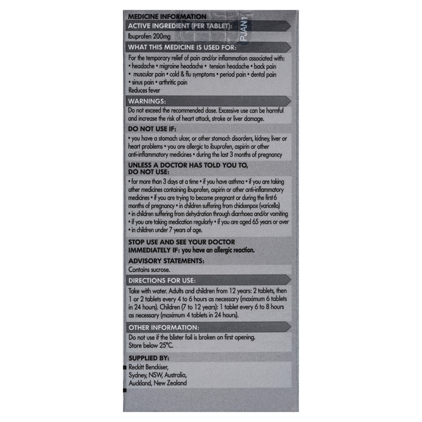 Nurofen 200mg 48 Tablets