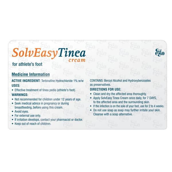 Ego SolvEasy Tinea Cream For Athlete's Foot 30g
