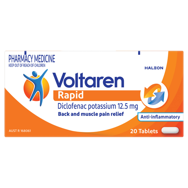 Voltaren Rapid 12.5mg 20 Tablets