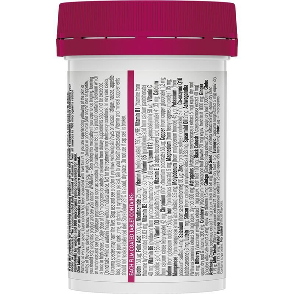 Swisse Ultivite Women's 50+ Multivitamin 60 Tablets