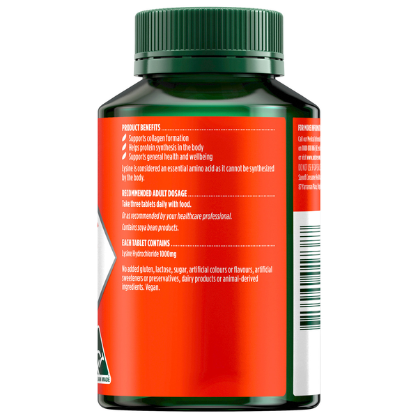 Nature's Own Lysine 1000mg 100 Tablets