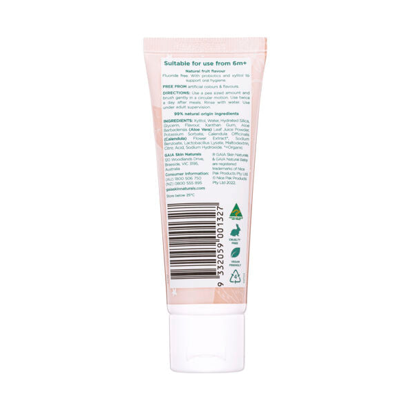 Gaia Natural Baby Probiotic Fruit Smoothie Toothpaste 50g