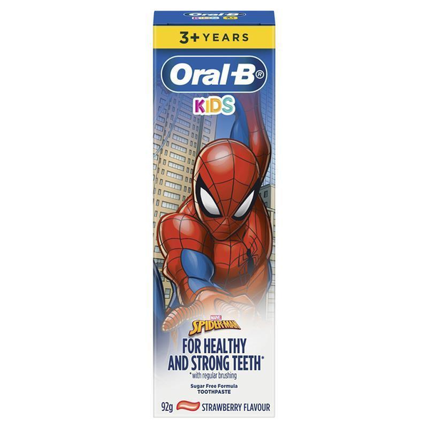 Oral B Kids 3+ Years Spiderman Strawberry Toothpaste 92g