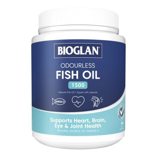Bioglan Odourless Fish Oil 1500mg 400 Capsules