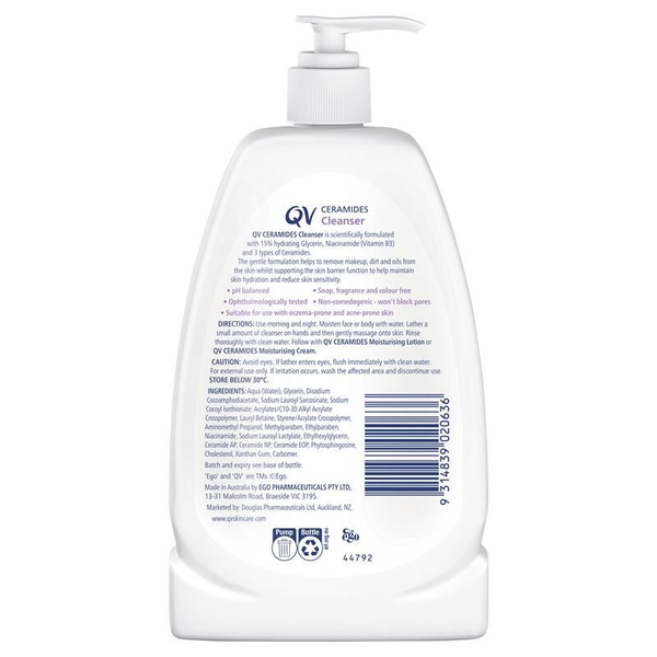 Ego Qv Ceramides Cleanser 350g