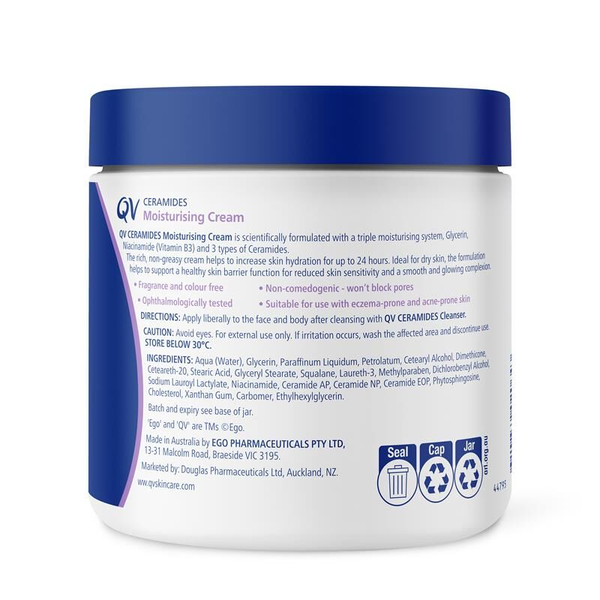Ego Qv Ceramides Moisturising Cream 500g