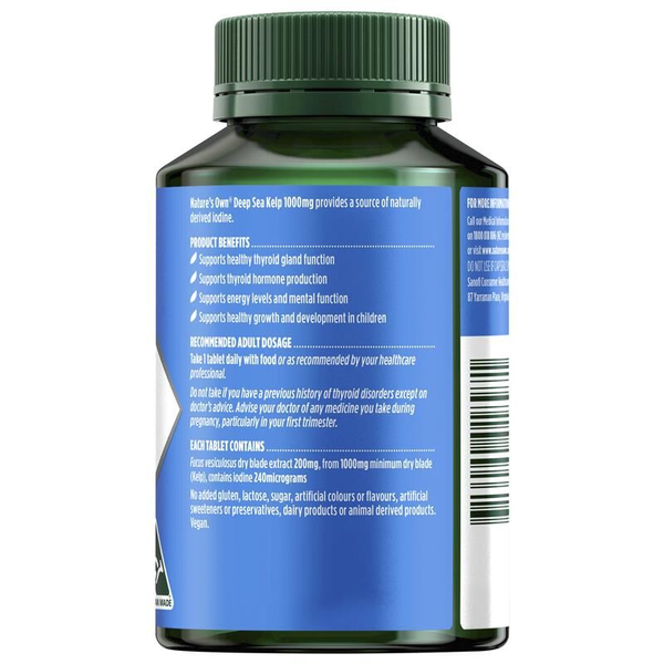 Nature's Own Deep Sea Kelp 1000mg 200 Tablets