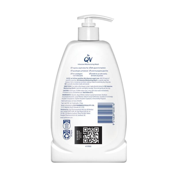 Ego Qv Intensive Moisturising Wash 500g