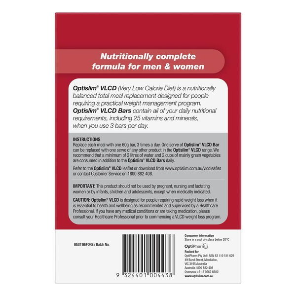 Optislim VLCD 5 Bar Pack Choc Berry Crunch