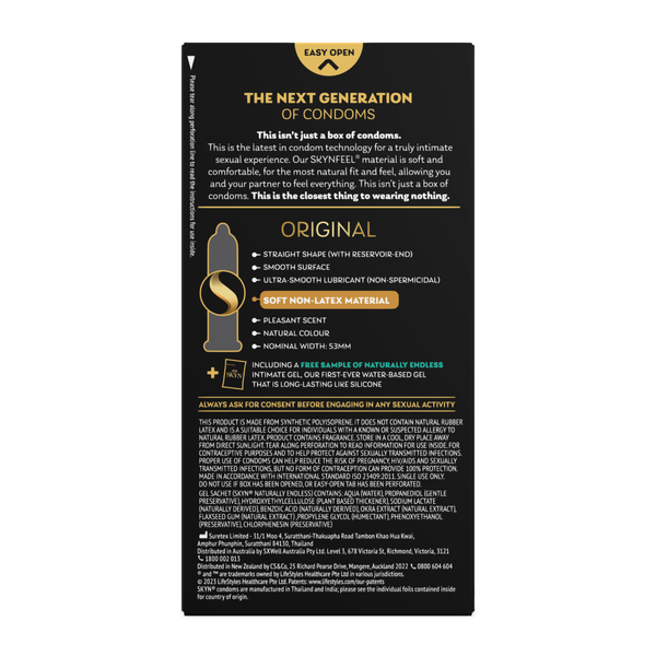 SKYN Original Natural Feeling 20 Soft Non-Latex Condoms