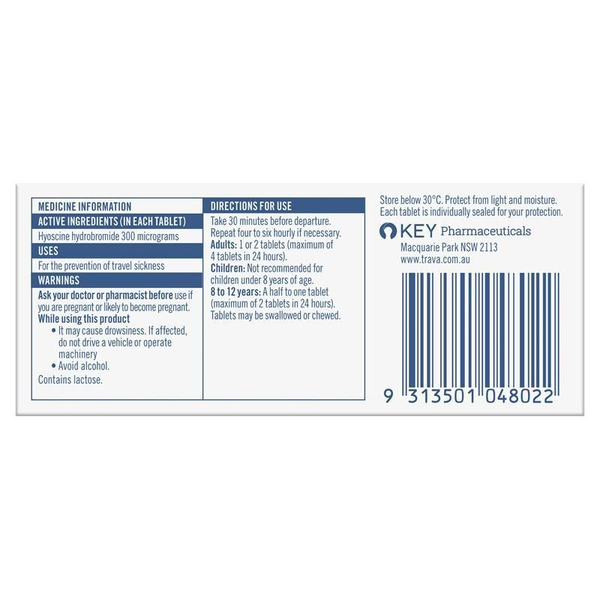 TravaCalm H.O. Strawberry Flavoured 10 Chewable Tablets