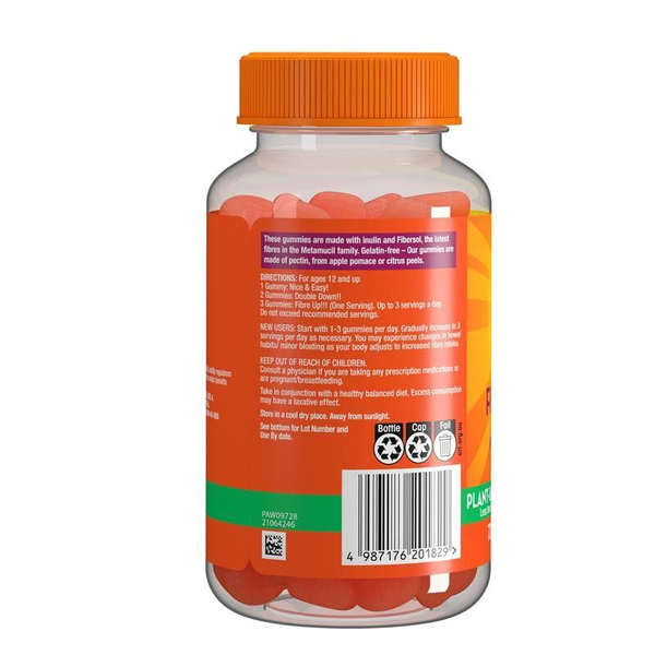Metamucil Fibre Gummies 72 Orange Flavoured Gummies