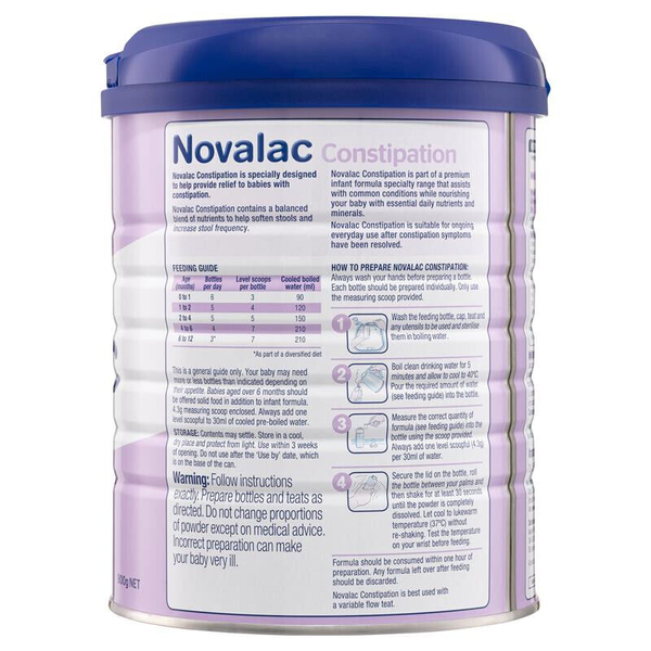 Novalac Constipation Premium Infant Formula 0-12 Months 800g