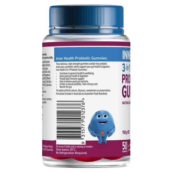 Inner Health 3-in-1 Probiotic 50 Gummies