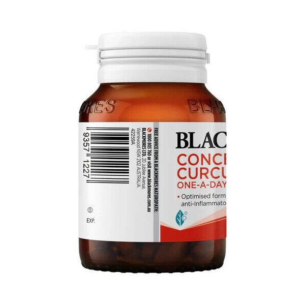 Blackmores Concentrated Curcumin One-A-Day 30 Tablets