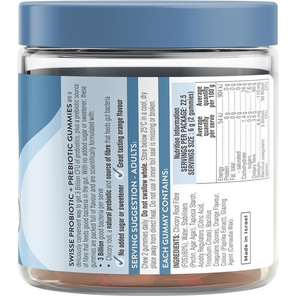 Swisse Probiotic + Prebiotic Gummies 45 Gummies