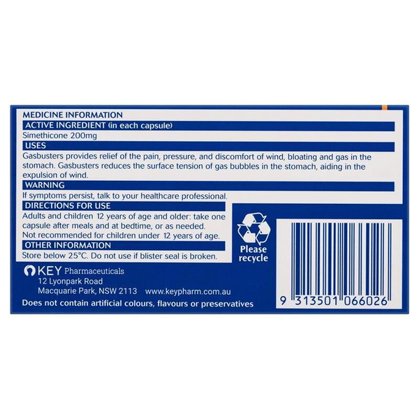Gasbusters 24 Peppermint Softgel Capsules
