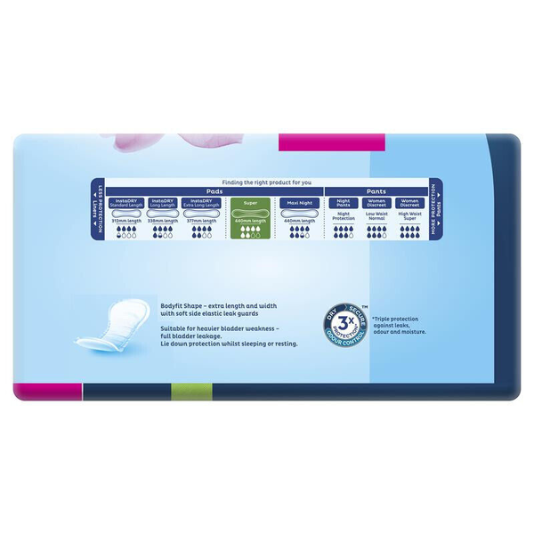 Tena Pads Super 30 Pads