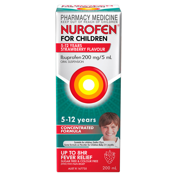 Nurofen For Children 5 - 12 Years Strawberry 200ml