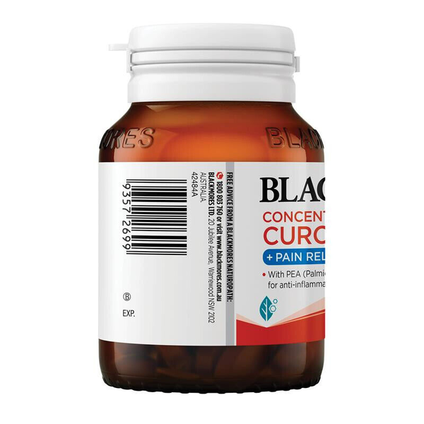 Blackmores Concentrated Curcumin + Pain Relief 40 Tablets