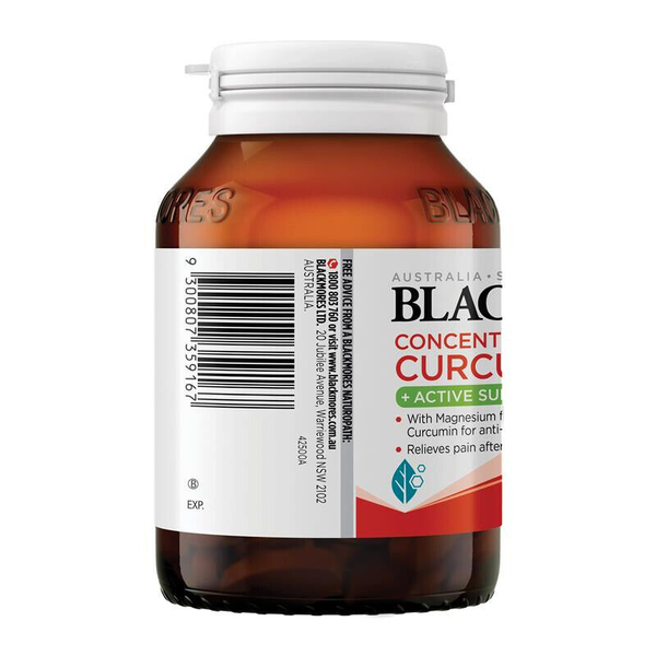 Blackmores Concentrated Curcumin + Active Support 120 Tablets