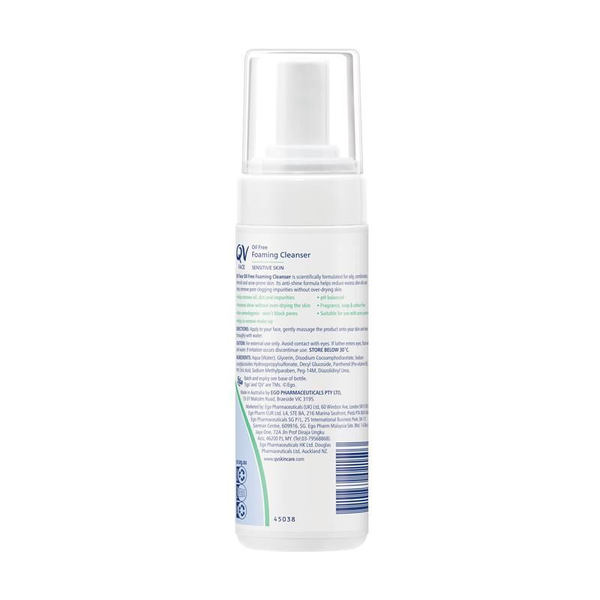 Ego Qv Face Oil Free Foaming Cleanser 150ml