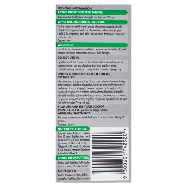 Nurofen Zavance 24 Tablets