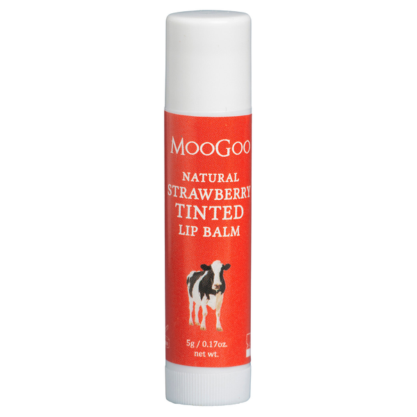 MooGoo Natural Strawberry Tinted Lip Balm 5g
