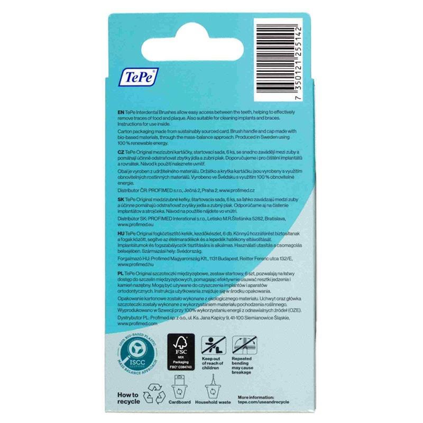 TePe Interdental Brush Size 0 Pink 6 Brushes