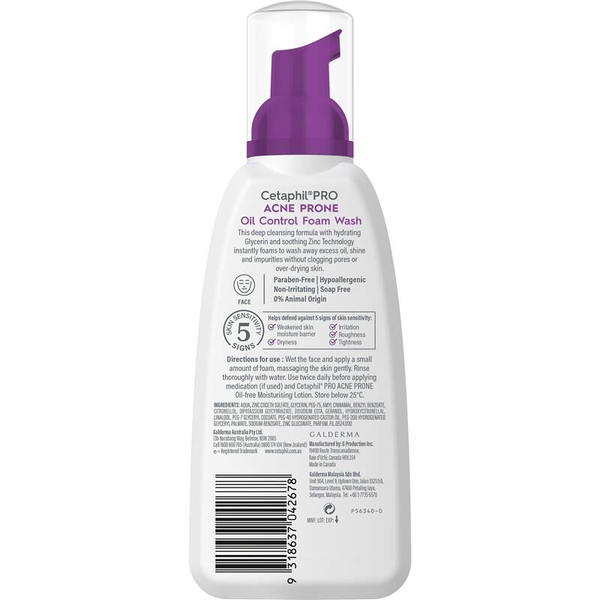 Cetaphil Pro Acne Prone Foam Wash 236ml