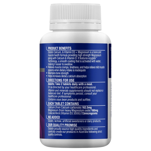 Ostelin Calcium & Vitamin D3 + Magnesium 100 Tablets