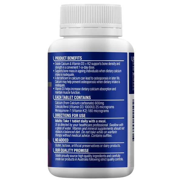 Ostelin Calcium & Vitamin D3 + Magnesium 180 Tablets