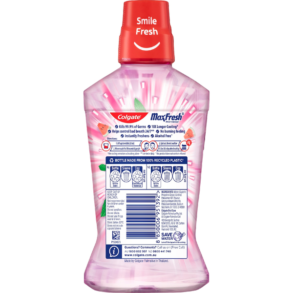 Colgate Max Fresh Watermelon Mouthwash 500ml