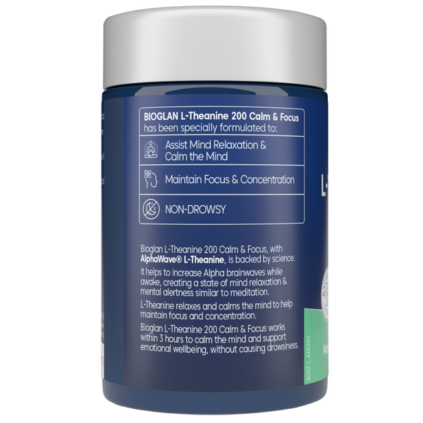 Bioglan L-Theanine Calm & Focus 60 Tablets