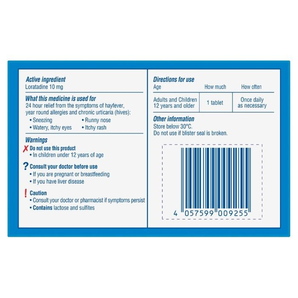 Claratyne 10mg 90 Tablets 