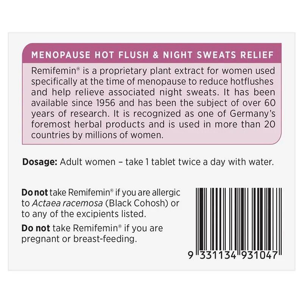 Remifemin 100 Tablets 