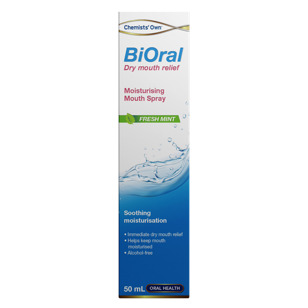 Chemists' Own BiOral Dry Mouth Relief Moisturising Mouth Spray 50ml