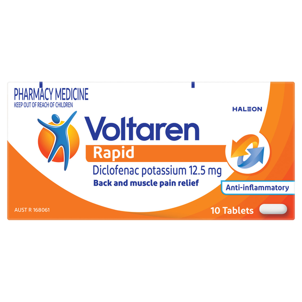 Voltaren Rapid 12.5mg 10 Tablets