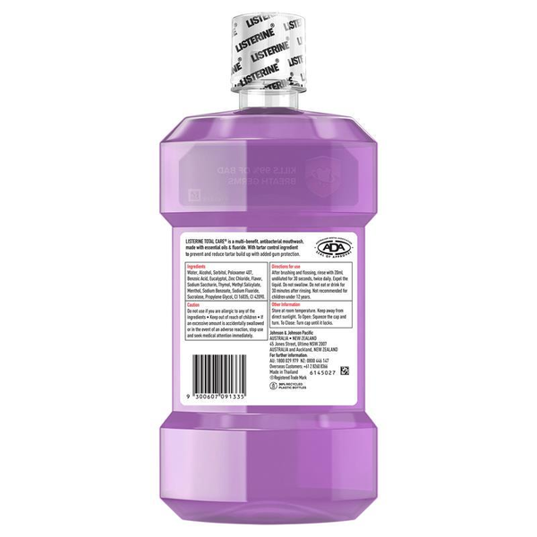 Listerine Total Care Antibacterial Mouthwash 750ml