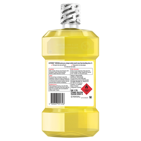 Listerine Original Antibacterial Mouthwash 750ml