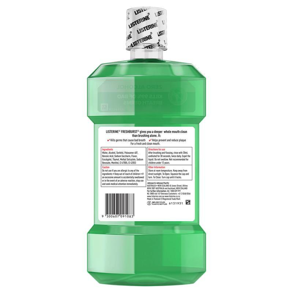 Listerine Freshburst Antibacterial Mouthwash 750ml